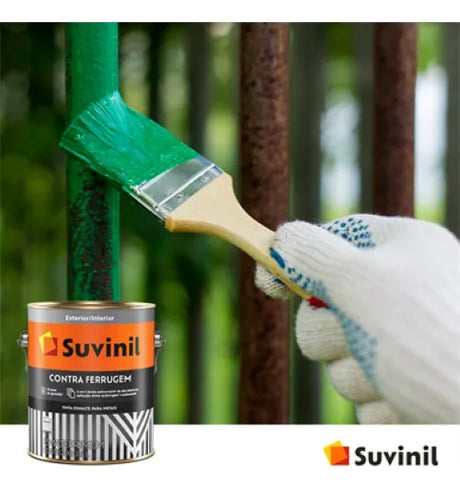 Tinta Esmalte 3 Em 1 P/ Metais Contra Ferrugem 900ml Suvinil - Thony Ferragem