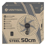 Ventilador Oscilante de Parede Monta Fácil 6 Pás 50cm Preto 127V – Ventisol - Thony Ferragem