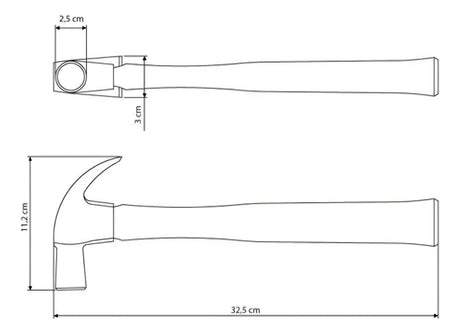 Martelo Unha Polido 25mm Tramontina - Thony Ferragem