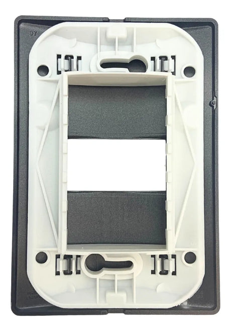 Conjunto  Placa 1m 4x2 + Suporte Carbono Revita Soprano - Thony Ferragem