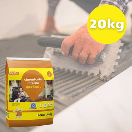 Cimentcola AC1 Interno Cinza 20kg Quartzolit - Thony Ferragem