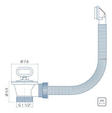 Válvula para Pia Inox 3" com Escape Tramontina - Thony Ferragem