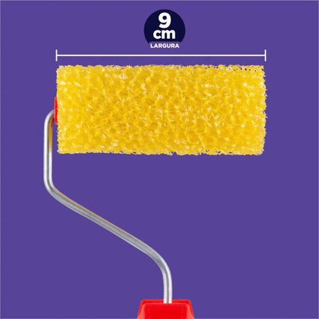 Rolo Textura Espuma 9cm Atlas - Thony Ferragem