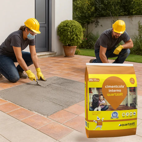 Cimentcola AC1 Interno Cinza 20kg Quartzolit - Thony Ferragem