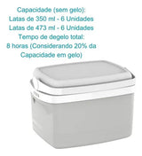 Caixa Térmica Tropical 5L Cinza Claro Soprano - Thony Ferragem