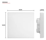 Kit 10  Painéis Led 17W Quadrado 4000K Borda Infinita Taschibra - Thony Ferragem