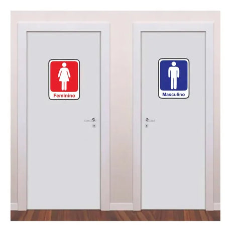 Placa Sinalizadora 15x20 Banheiro Feminino BemFixa - Thony Ferragem