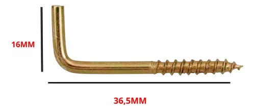 Cartela Escapula Rosca Madeira 19x60mm