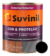 Tinta Esmalte Sintetico Fosco Preto 0.90l Suvinil - Thony Ferragem