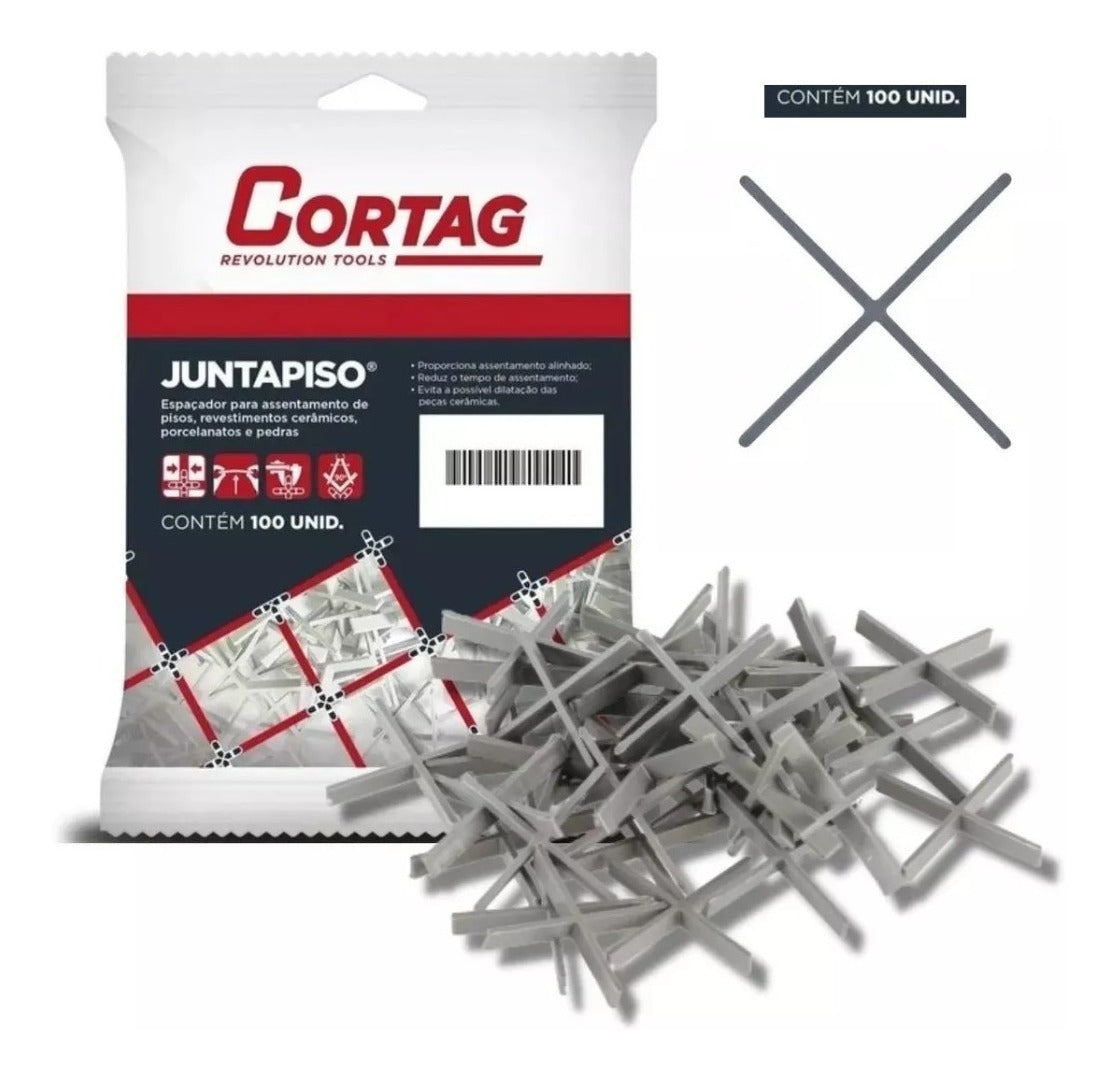 Espaçador Junta Piso 3mm C/  100 peças Cortag - Thony Ferragem