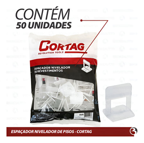 Espacador Nivelador Para Piso 1mm C/ 50 peças Eco Cortag - Thony Ferragem