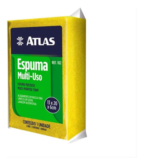 Espuma/Bloco Multiuso De Poliester Atlas - Thony Ferragem