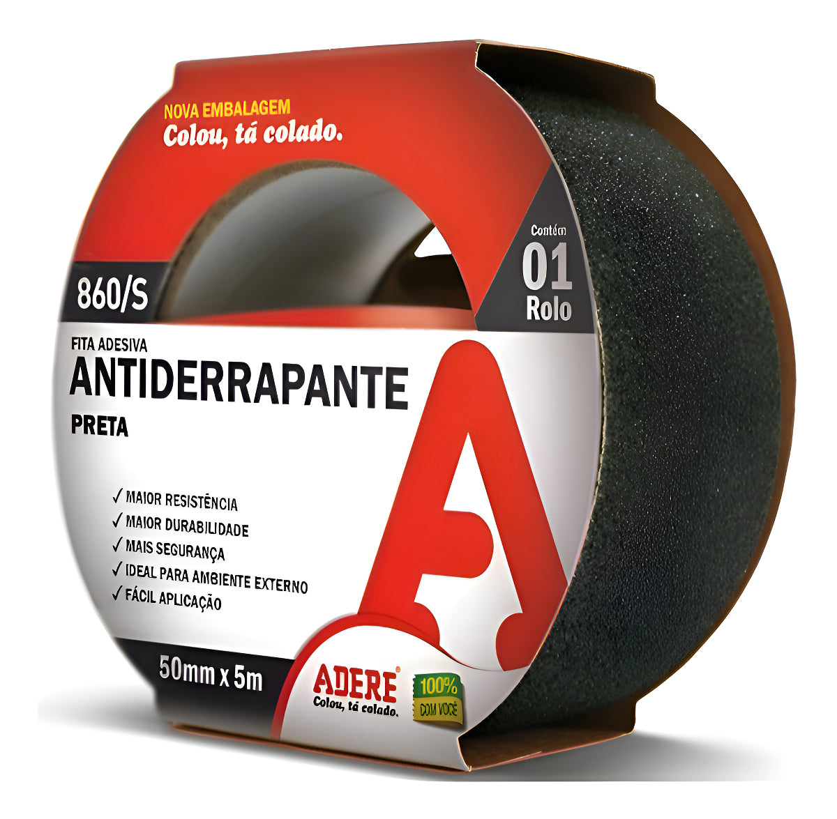 Fita Antiderrapante 50x05 Preta Adere - Thony Ferragem
