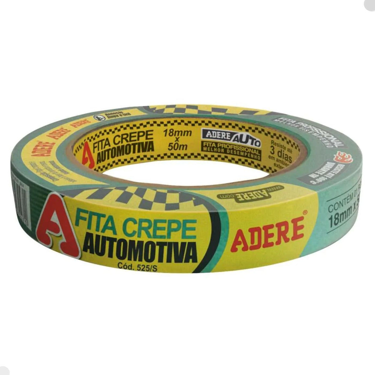 Fita Crepe  Automotiva Verde 18mmx50m Adere - Thony Ferragem