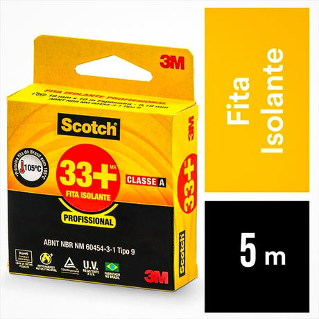 Fita Isolante Pvc Scotch 33 19mm X 5m 3M - Thony Ferragem