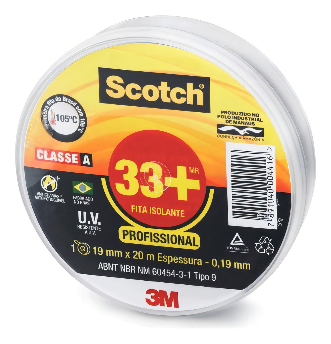 Fita Isolante Pvc Scotch 33 19mm X 20m 3M - Thony Ferragem