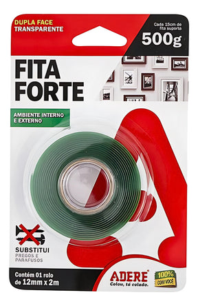Fita Dupla Face Acrilica 12mm X 2m Adere - Thony Ferragem