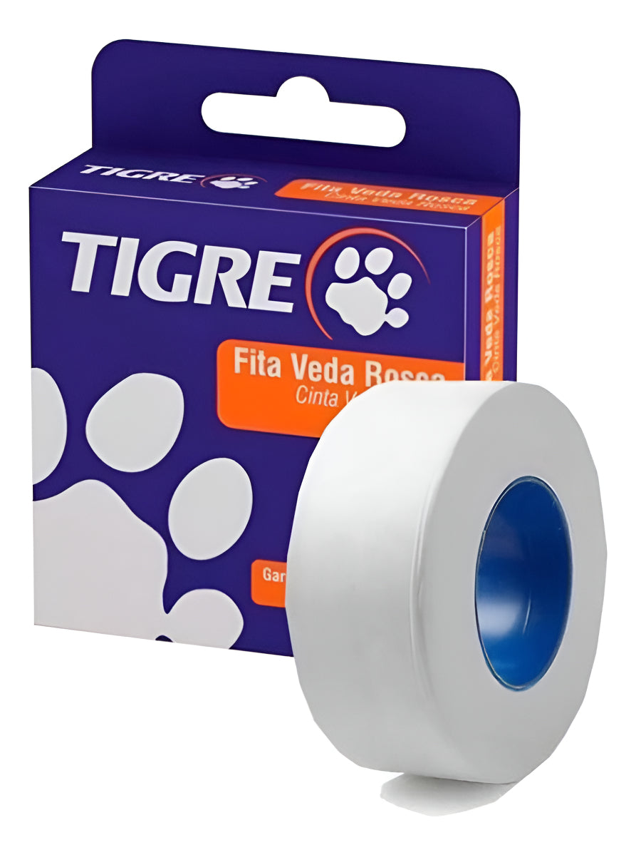 Fita Veda Rosca 18mm x 10m Tigre - Thony Ferragem