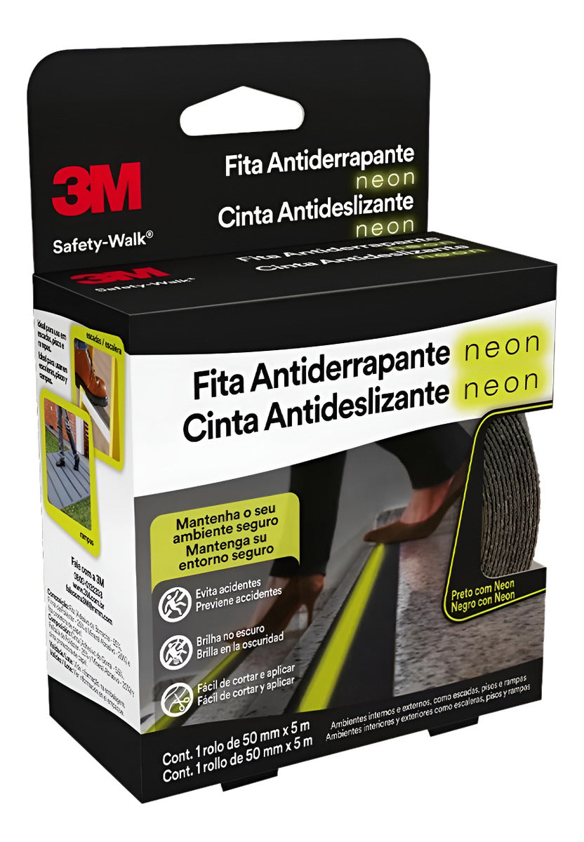 Fita Antiderrapante Neon 50mmx5m 3M - Thony Ferragem