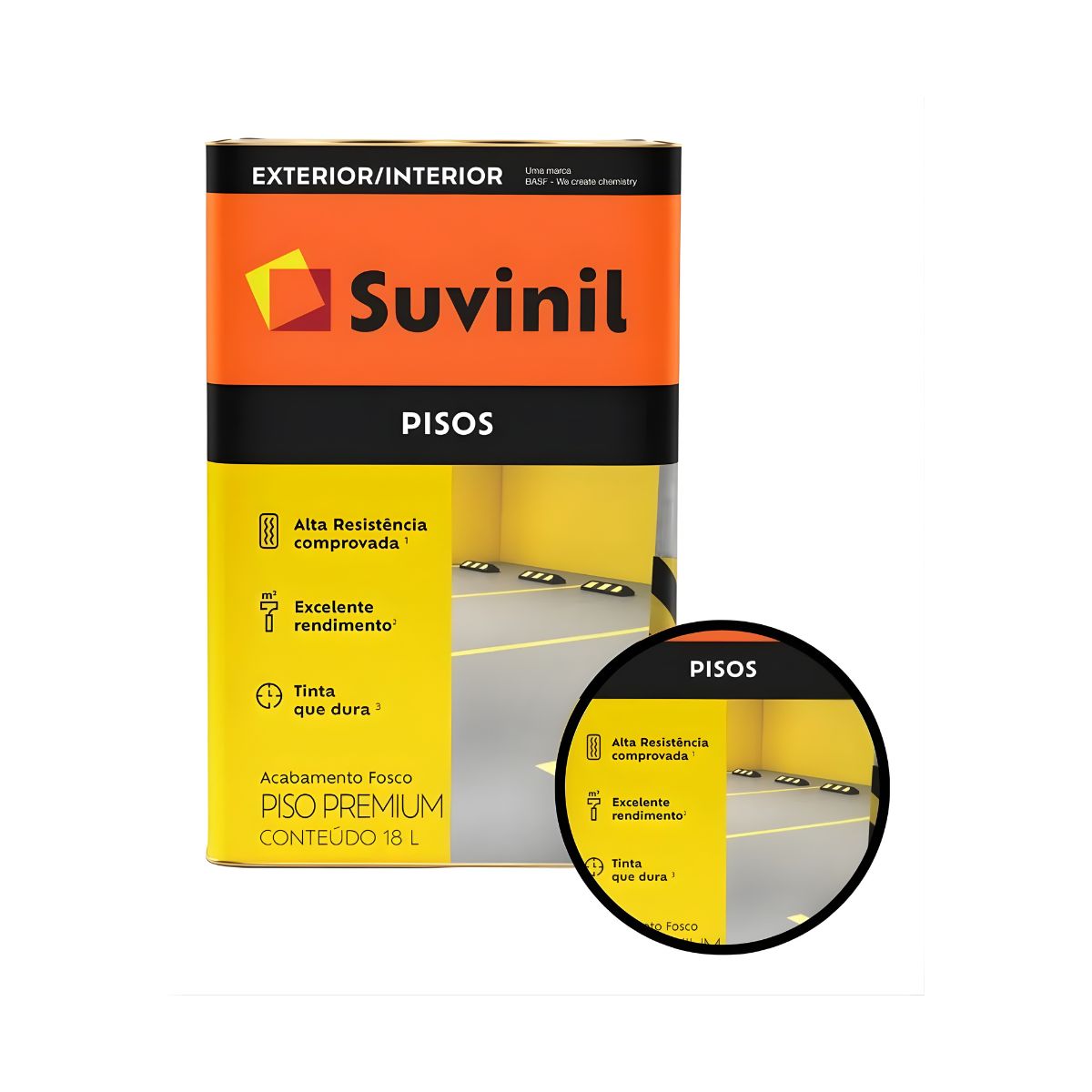 Tinta Piso Cinza Escuro 18lts Suvinil