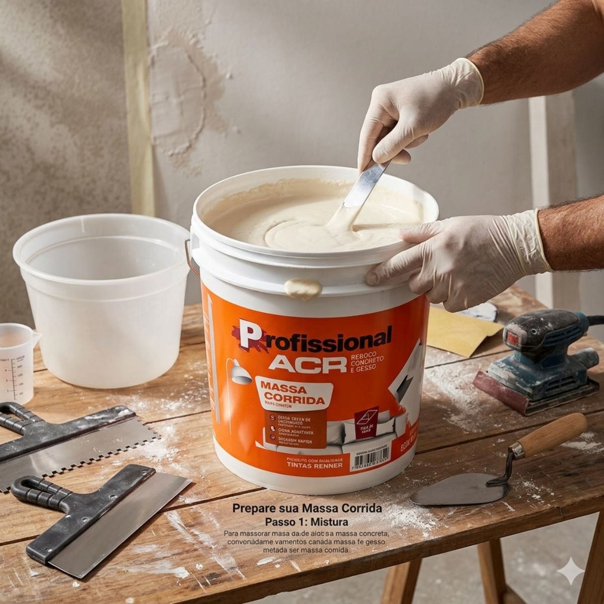 Massa Corrida ACR Branca 25kg Renner