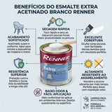 Esmalte Extra Acetinado Branco 900ml Renner