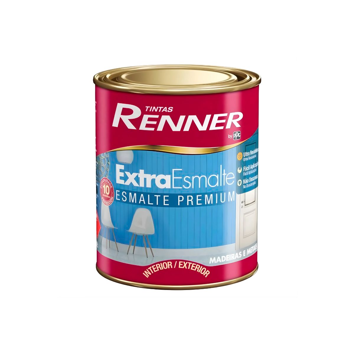 Esmalte Extra Brilhante Transparente 900ml Renner