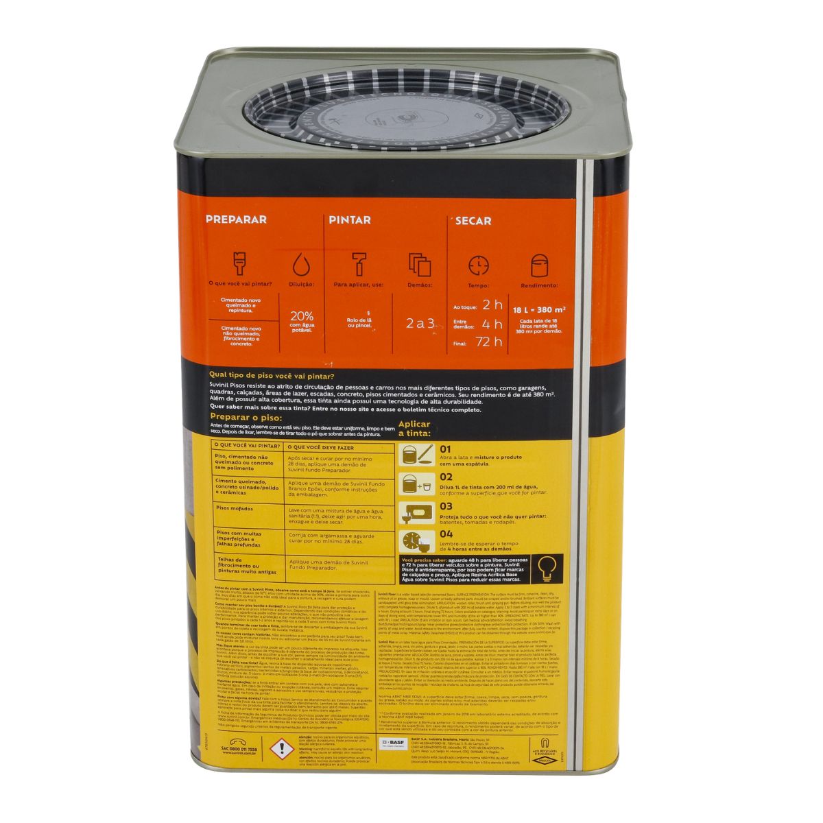 Tinta Piso Branco 18 Litros Suvinil