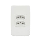 Conjunto 1 Tomada 2p+T 10a Duplex - Dual Up Iriel
