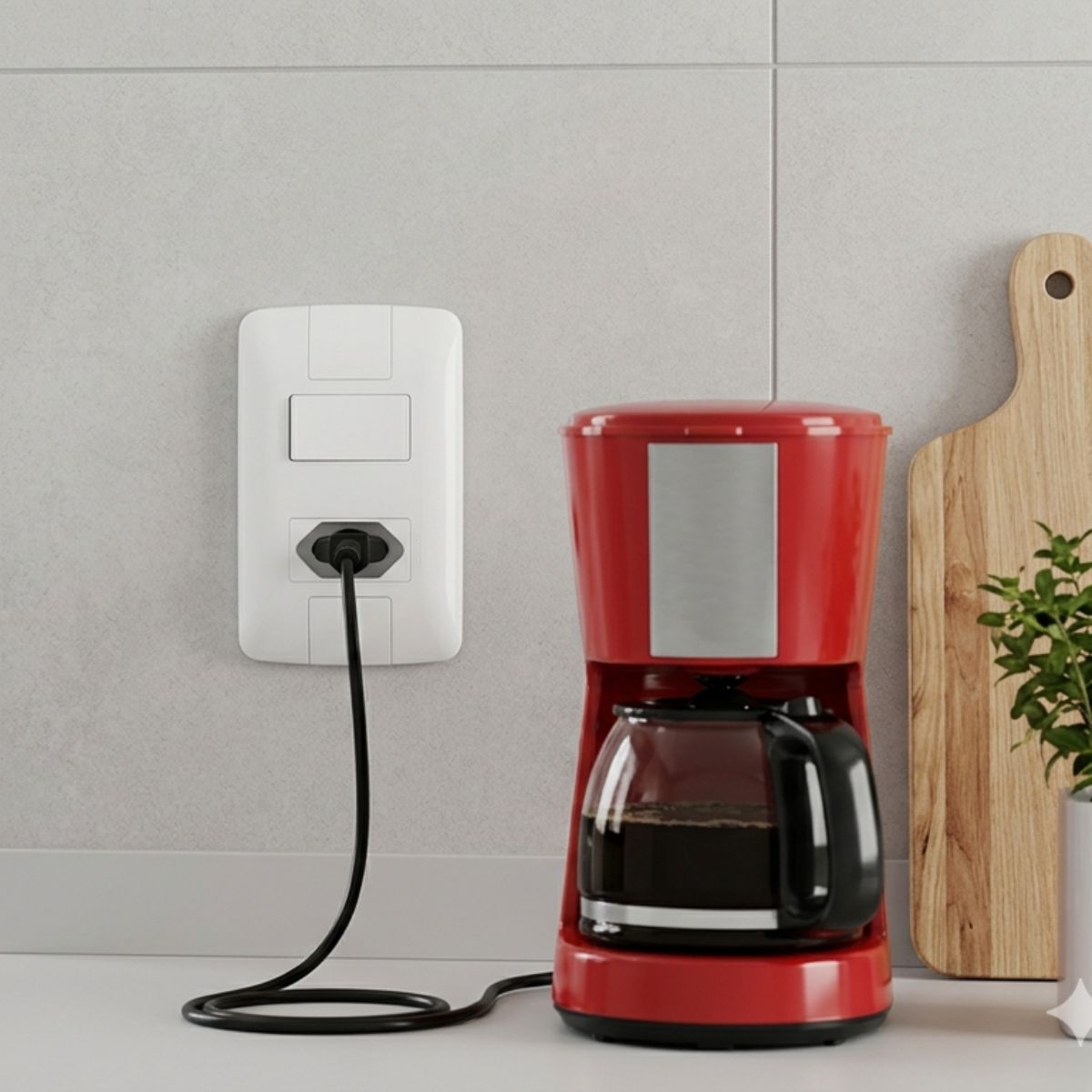 Conjunto 1 Interruptor E 1 Tomada 20a Aria Tramontina