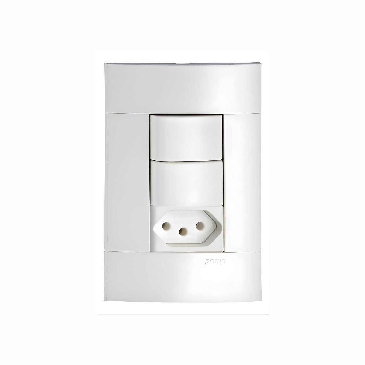 Conjunto 2 Interruptor Simples + 1 Tomada 10a Decor Schneider