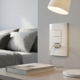 Conjunto 2 Interruptor Simples + 1 Tomada 10a Decor Schneider