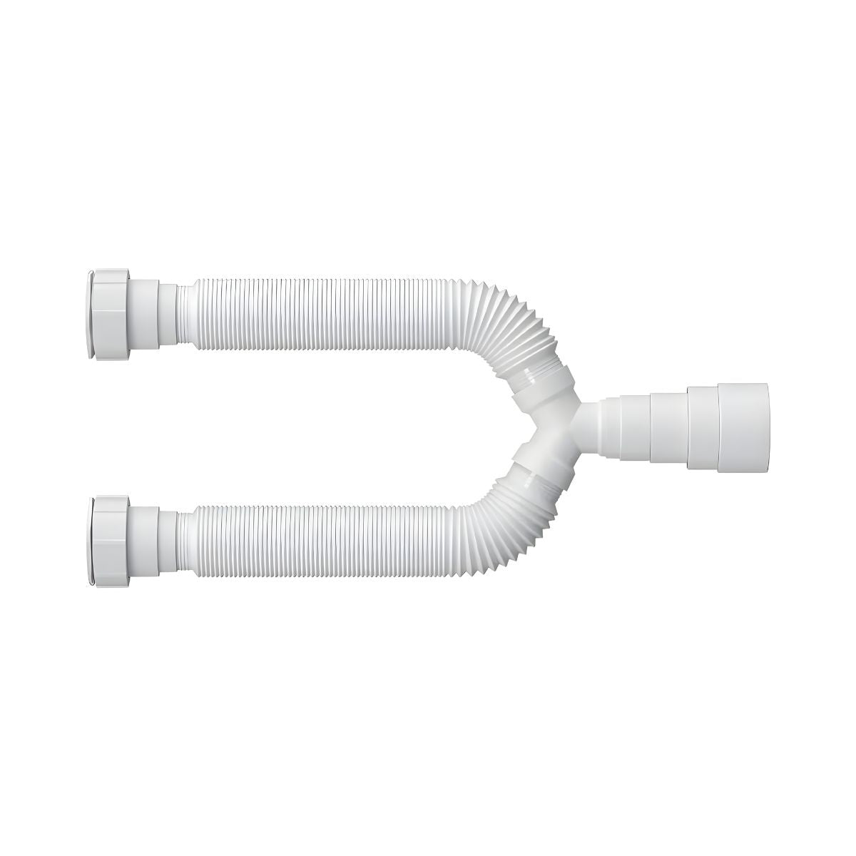 Sifão Tubo Extensivo Duplo Universal Branco 70cm Blukit