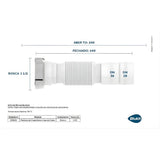 Sifão Tubo Extensivo para Válvula de Descarga 36/38mm Blukit