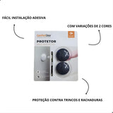 Protetor Anti Impacto Preto Comfortdoor