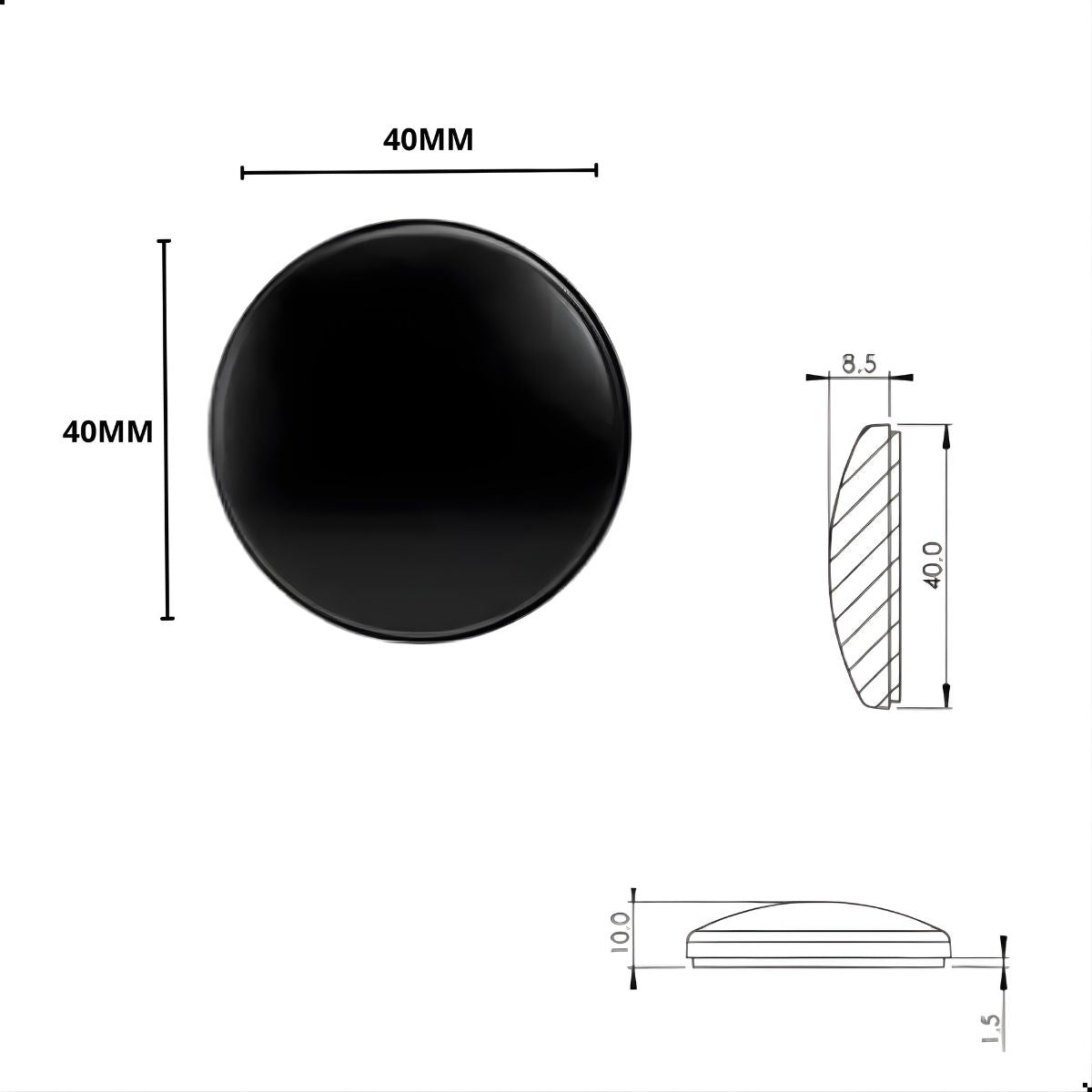 Protetor Anti Impacto Preto Comfortdoor