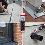 Selante Pu Construcao Preto 360g Fischer