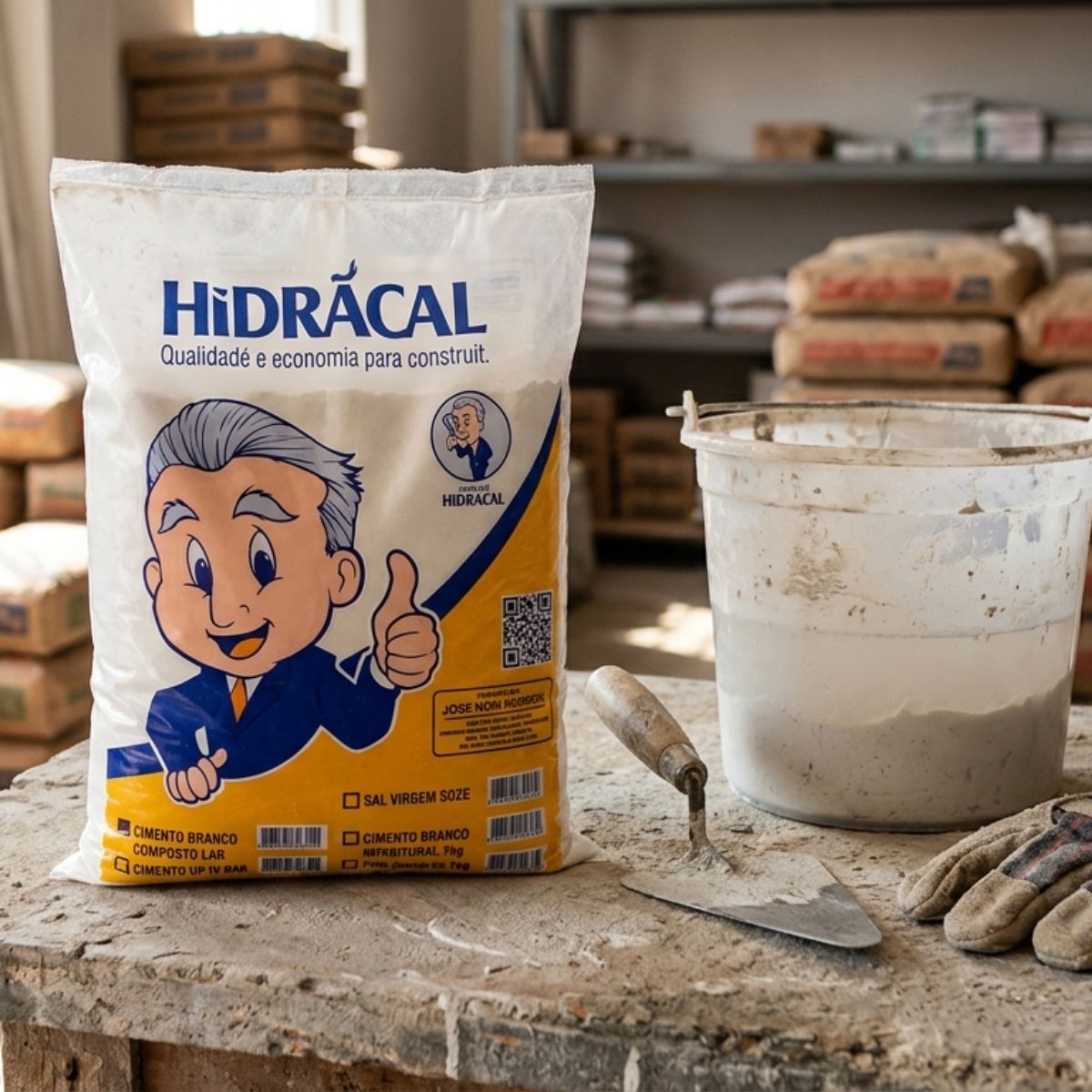Cimento Branco 1kg Hidracal