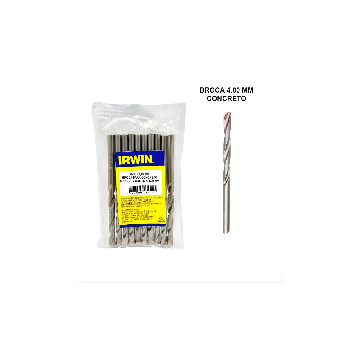 Broca Videa Para Concreto 4mmx75mm Irwin