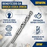 Broca Videa Para Concreto 12mmx150mm Irwin