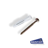 Bucha Bxb 6mm+ Parafuso Phillips 4,0x50mm BemFixa