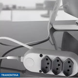 Extensao Eletrica 3 Tomadas 2p+T 10a/250v 1,5m Tramontina