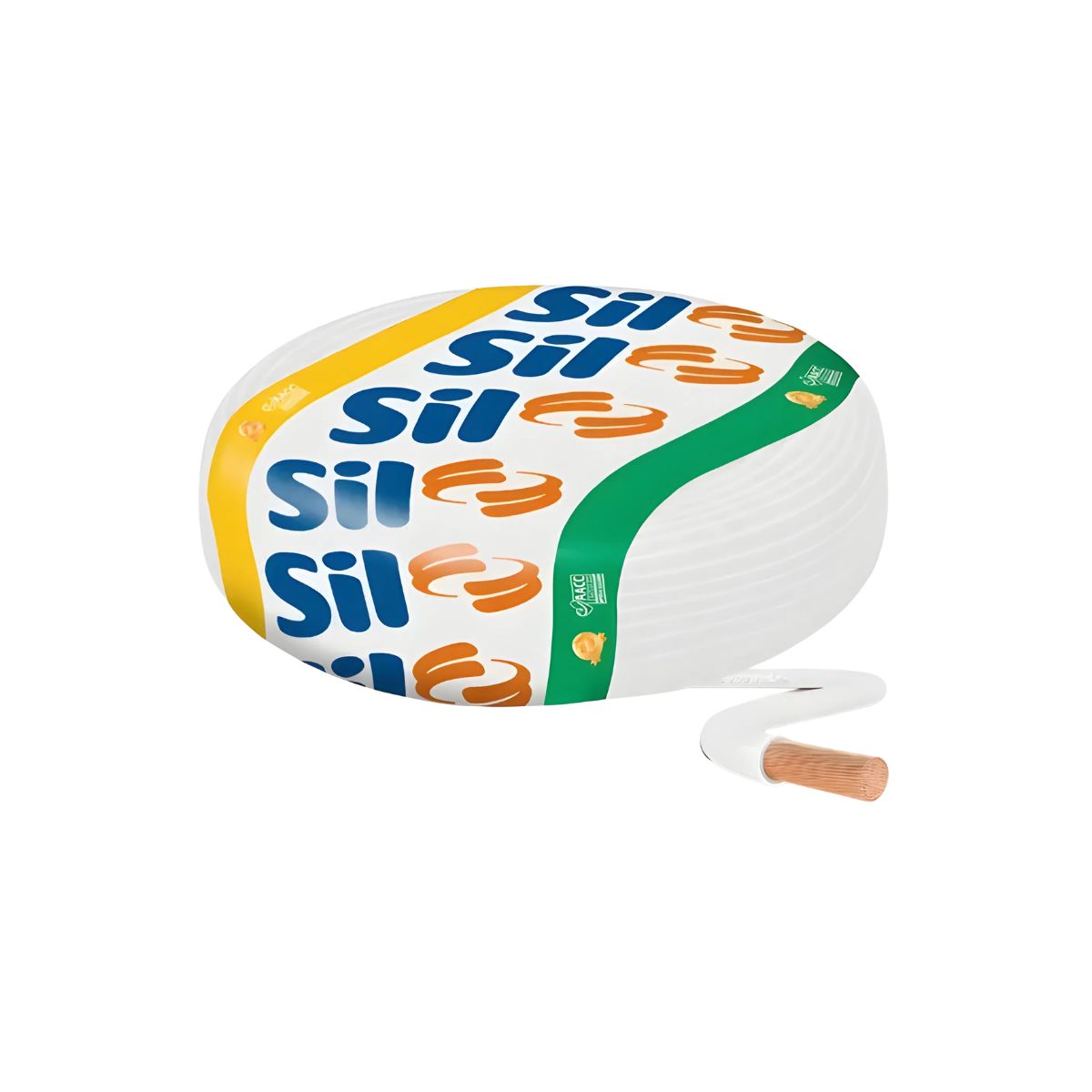 (Rolo) Fio Cabo Flexsil 750v 1,50mm Branco 100mt