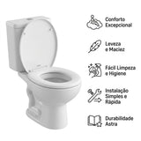 Assento Almofadado Calypso Branco Astra