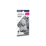 Gancho Adesivo Inox 0,5kg C/ 3 Peças Atlas