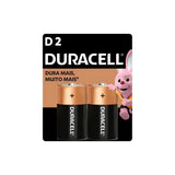 Pilha Alcalina Grande D Com 2 Unidades Duracell