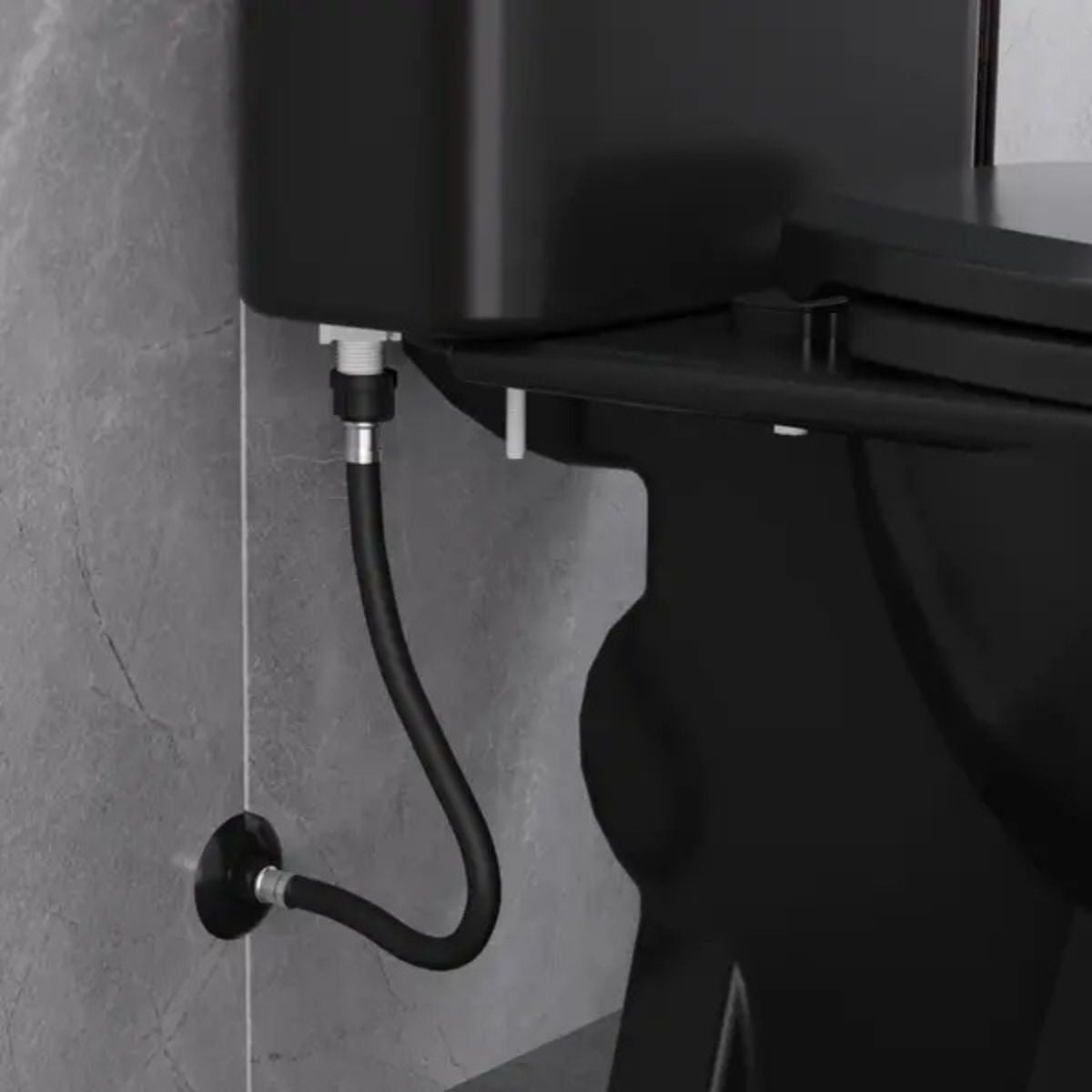 Engate Flexível PVC Ultrarresistente Macho x Fêmea 1/2" Preto Fosco Censi