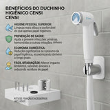 Ducha Higiênica Pop com Suporte Branca 7561 Censi