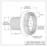 Contra Sede para Válvula de Descarga Hydra Luxo/Master 1.1/4" Censi
