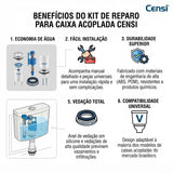 Kit Caixa Acoplada Entrada E Saida Convencional Censi